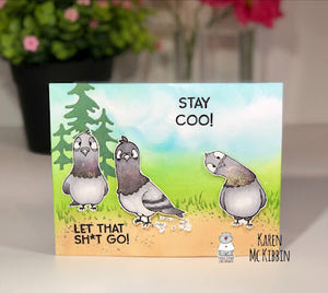 Cute DIY Card- Pigeon Trouble