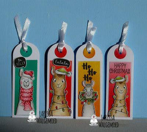 Christmas llama tags - Larissa