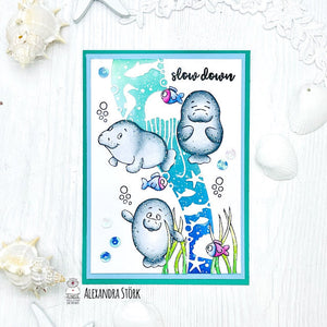 DIY Manatee Card - Happy Summer !!