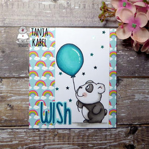 Wish Panda Card by Tanja