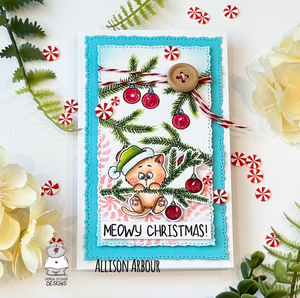 Mini Slimline Meowy Christmas Card!