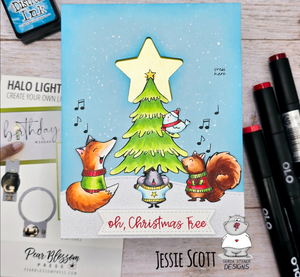 Caroling Woodland Animals SNEAK PEEK collab with Pear Blossom Press