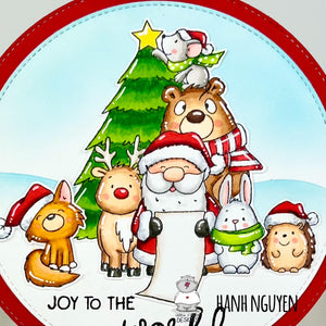 Joy to the world- Woodland Holiday Friends by Hanh!