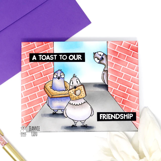 Pigeons - 4x6 Clear Stamp Set - GSD775