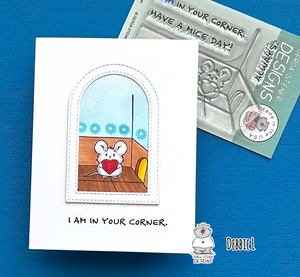 In Your Corner - 3x4 Clear Stamp Set - GSD849