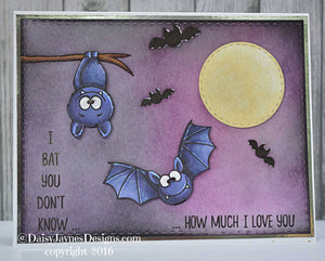 Bats 4x6 Clear Stamp Set - Clearstamps - Clear Stamps - Cardmaking- Ideas- papercrafting- handmade - cards-  Papercrafts - Gerda Steiner Designs