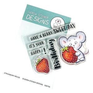 Strawberry Mouse Clear Stamp - GSD795