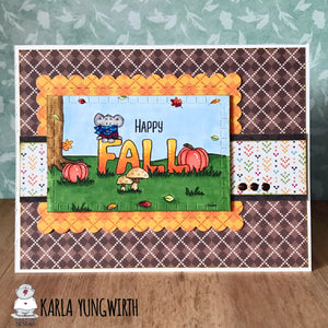 Happy Fall - Greeting Card Printable - Clearstamps - Clear Stamps - Cardmaking- Ideas- papercrafting- handmade - cards-  Papercrafts - Gerda Steiner Designs