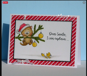 Christmas Kitten 4x6 Clear Stamp Set - Clearstamps - Clear Stamps - Cardmaking- Ideas- papercrafting- handmade - cards-  Papercrafts - Gerda Steiner Designs